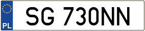 Trailer License Plate